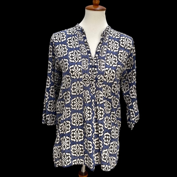 Original Roberta Roller Rabbit Tunic small blue white - Picture 2 of 8